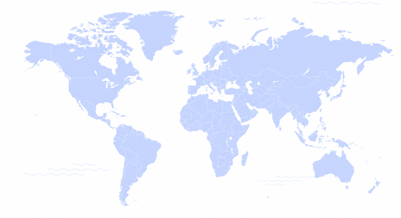 Light blue world map background