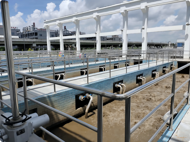 Guiyu Town sewage treatment plant in Shantou City
