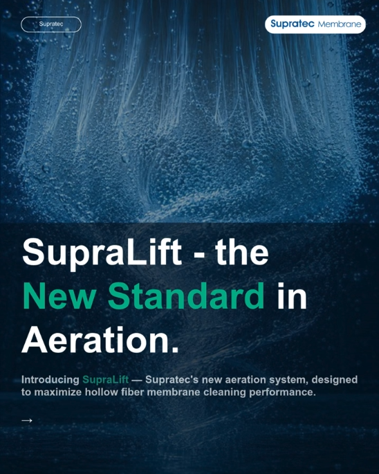 Supratec aerator, unlike other similar devices, is installed as a single-piece unit at the bottom of each module, making the air distribution to the fibers direct and more uniform.